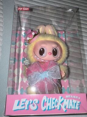 Pop Mart  The Monsters Let's Checkmate Vinyl Plush Hanging Card